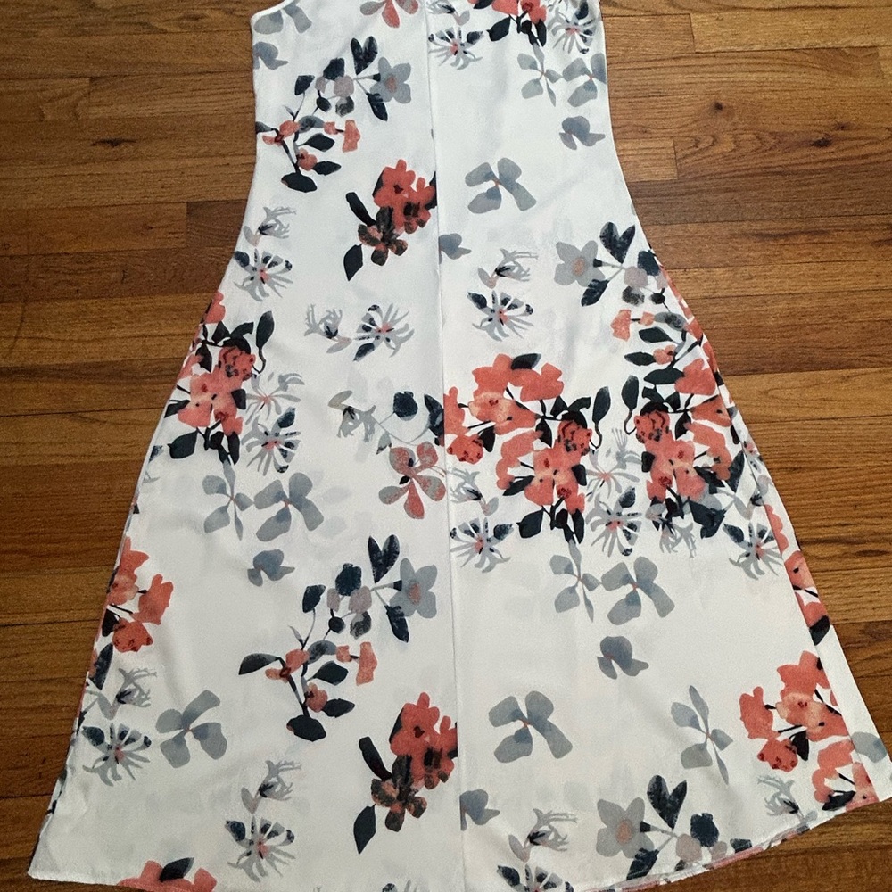 SHEIN Floral Maxi Dress - White and Coral